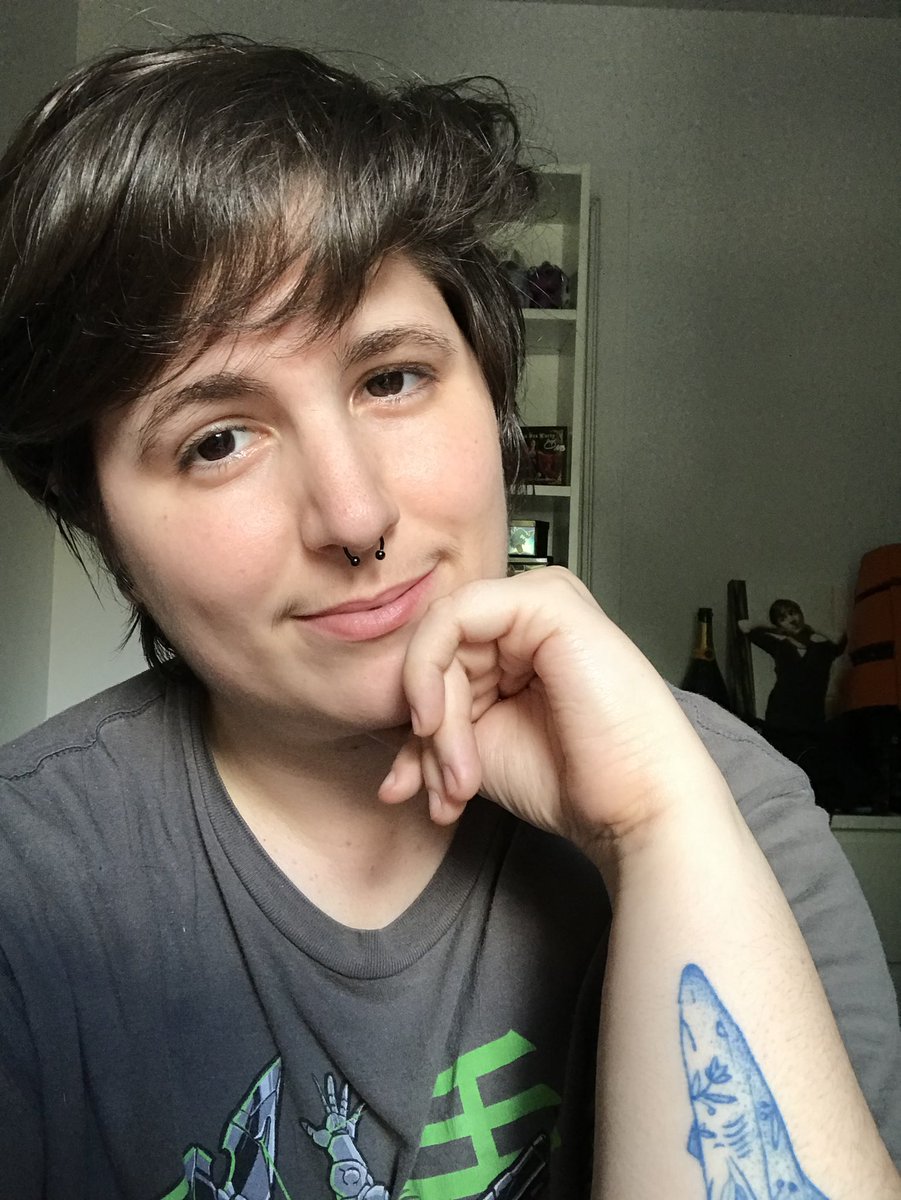 atomicpitou's tweet photo. hello #visiblyNonbinary i’m an agender digital artist who likes mainly anthro art and using bright colours 💕 https://t.co/ZmQAcAlWX2