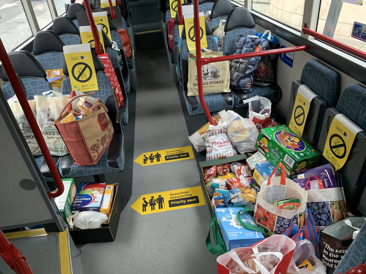 Thanks to the generous people of Waterford like Damien Donoghue and his son Logan our bus is rapidly filling with donations for <a href="/BankWaterford/">Waterford Food Bank</a>  We're here on The Quays until 5pm today, please add your support for those in need <a href="/wlrfm/">WLR</a> <a href="/beat102103/">Beat 102 103</a> #fillabus