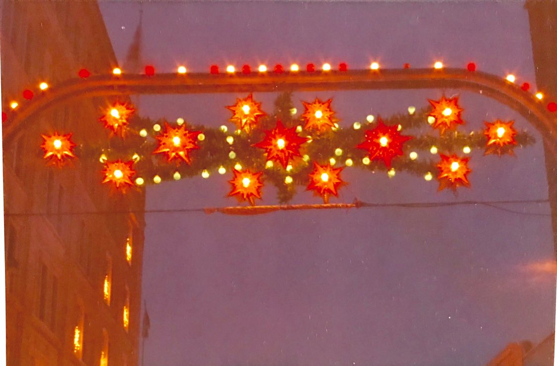 And finally this one. Plastic starburst reflectors under the bulbs were all the rage for a while. #yeg  #yeghistory  #yegheritage