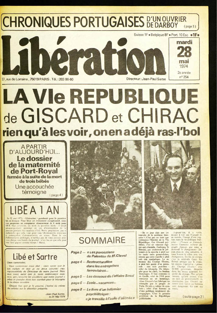 libe's tweet photo. ARCHIVES – ⚫️ Valéry Giscard d'Estain s'est éteint à l'âge de 94 ans. Élu à 48 ans à la présidence de la République, il incarna la modernité, le temps d'un unique mandat.

Voici quatre unes de @libe au sujet de ce grand homme de la politique française 📰 #ValeryGiscarddEstaing https://t.co/iL945yoiEC