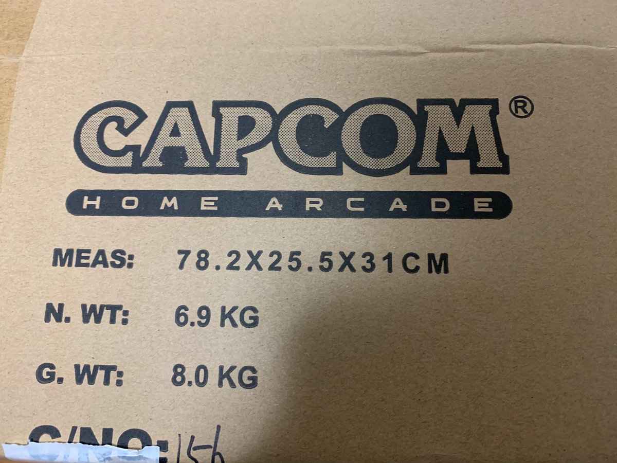 Matty0atman's tweet photo. CAPCOM HOME ARCADE 着弾!
日曜に注文して今日届いた。笑
#CapcomHomeArcade https://t.co/0jz9XpQtGG