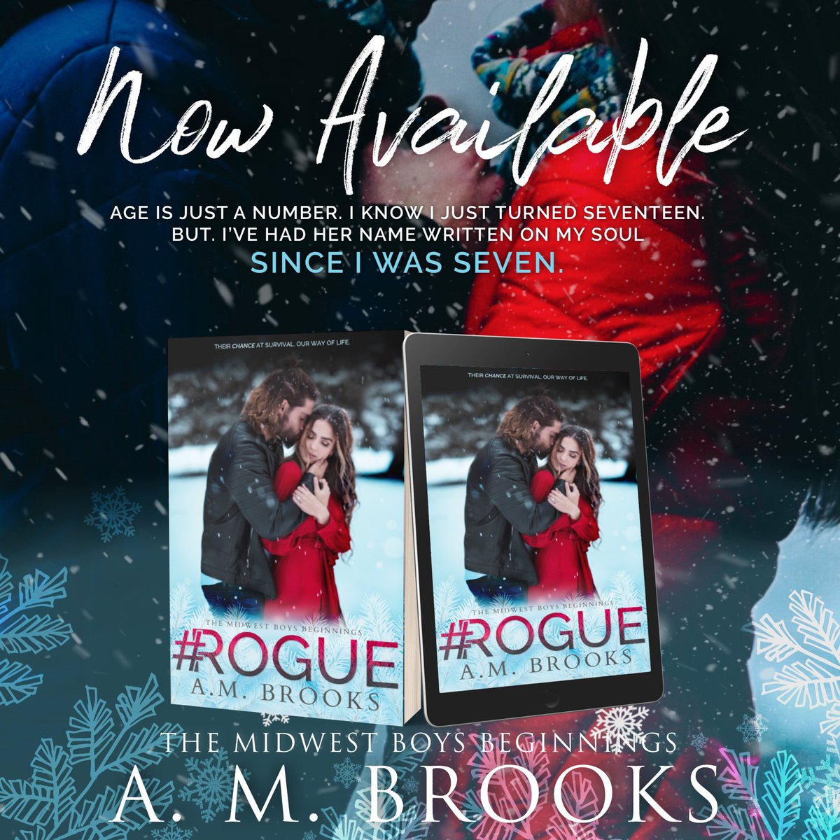 ❄️ NEW RELEASE ❄️
#Rogue by @brooksauthor
#RoguePromo #AMBrooks #RogueTheBeginning
#JasonandKelly #MattandErika #RomanticSuspense
#Buy books2read.com/Roguethebeginn…​
#WinMe facebook.com/ambrooksbooks/ (Pinned Post)
#HostedBy <a href="/TheNextStepPR/">The Next Step PR</a>