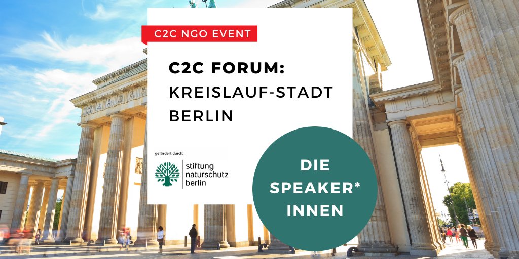 Für das #C2C Forum am 8.12. haben wir ein spannendes Programm zusammengestellt: Nach einem Grußwort von Annette Nawrath (<a href="/Ibunecci/">Annette Nawrath</a>) von der <a href="/snb_de/">Stiftung Naturschutz Berlin</a> diskutieren Dr. Benjamin Bongarth (<a href="/resourcewatch/">Benjamin Bongardt</a>),Andreas Thürmer (<a href="/BSR_de/">Berliner Stadtreinigung (BSR)</a>),<a href="/BarbaraHMetz/">Barbara Metz</a> (<a href="/Umwelthilfe/">Deutsche Umwelthilfe</a>) und Anne Lamp (traceless).