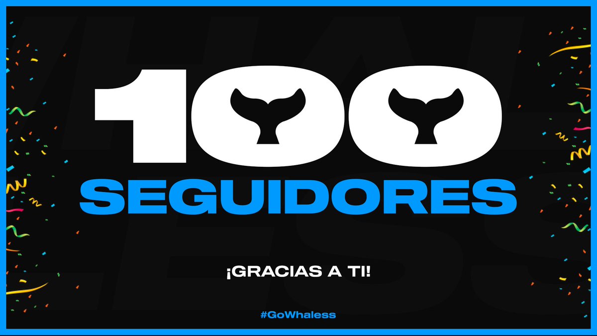 🎊100 SEGUIDORES🎊

¡Seguimos creciendo poco a poco y todo es gracias a ti!

Queremos seguir trabajando para poder llegar al mayor nivel posible y luchar por TODO. ¿Nos acompañas?

❤️🐳❤️

#GoWhaless🐳