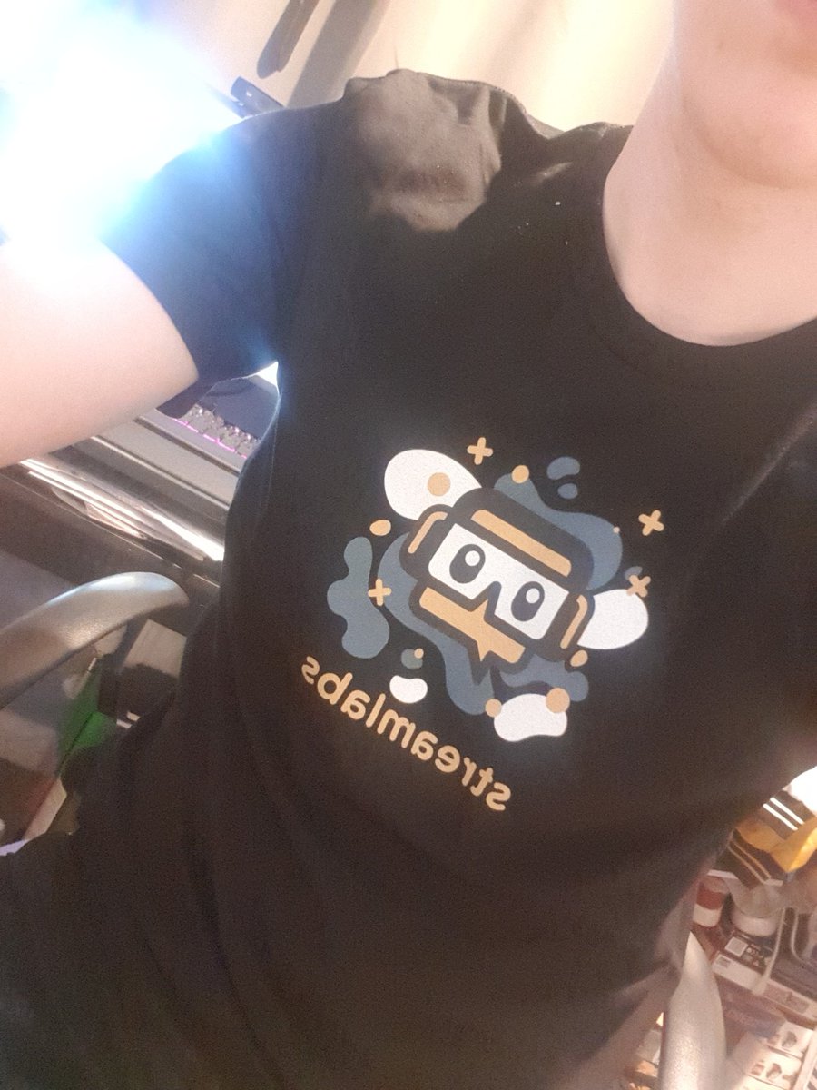 The_GingerTop's tweet photo. Thank you @streamlabs for the free t-shirt! Love it! Another year of prime and ill have the hoodie! https://t.co/5k2k4VrDhO