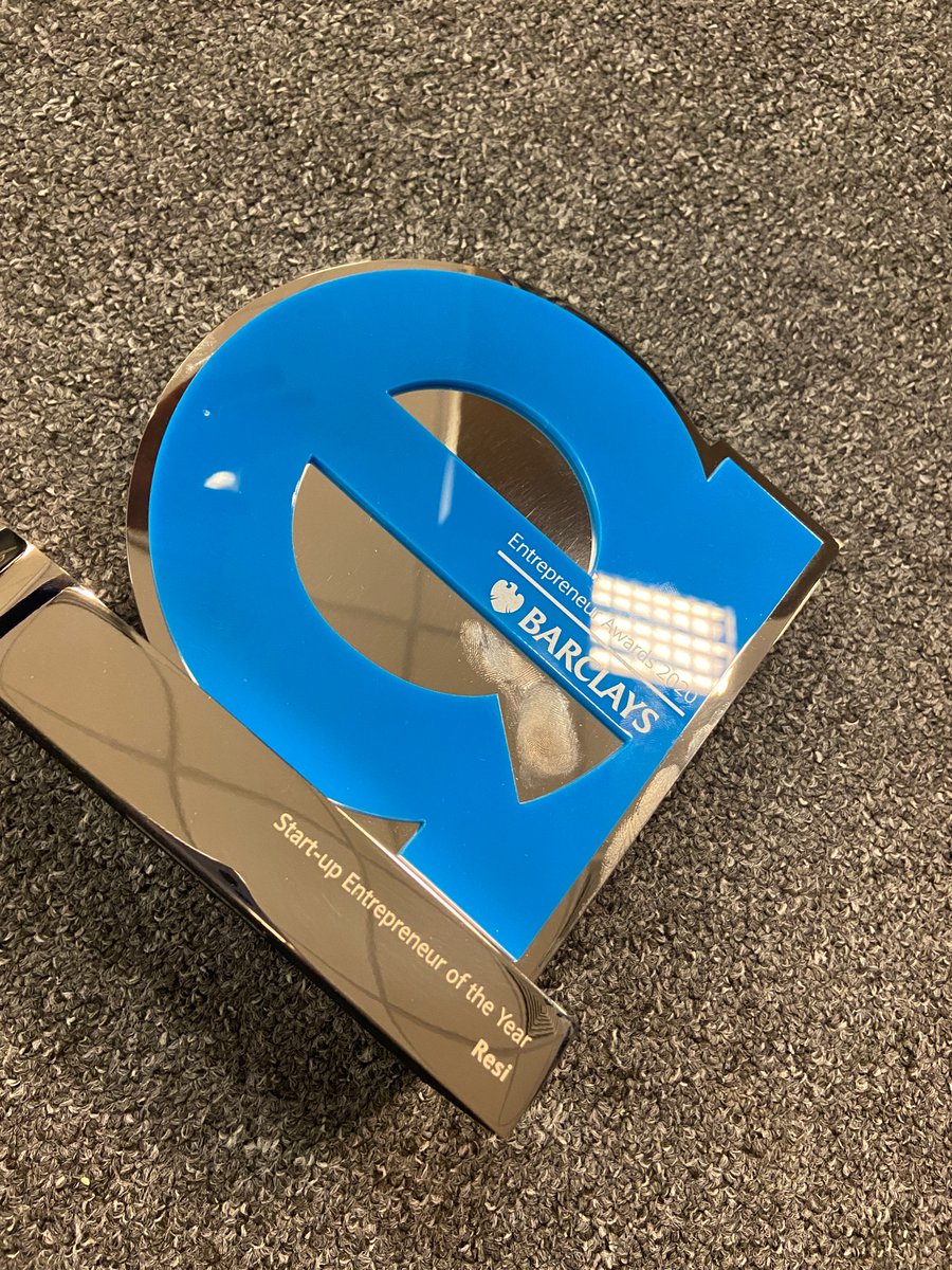 Look at this beauty!!! Thank you #barclaysEntprAwards. Mad proud of the team <a href="/resi_uk/">Resi</a>