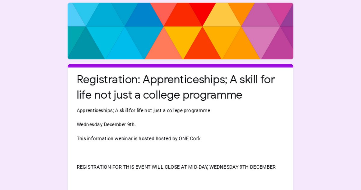 The last in our #ONEFutureONEVision series for 2020 next Wed 9th Dec @7pm we'll discuss APPRENTICESHIPS; Skills for life not just for college. Register here buff.ly/39BvqIn and get all your questions answered #joinaunion #strongertogether #educationforlife