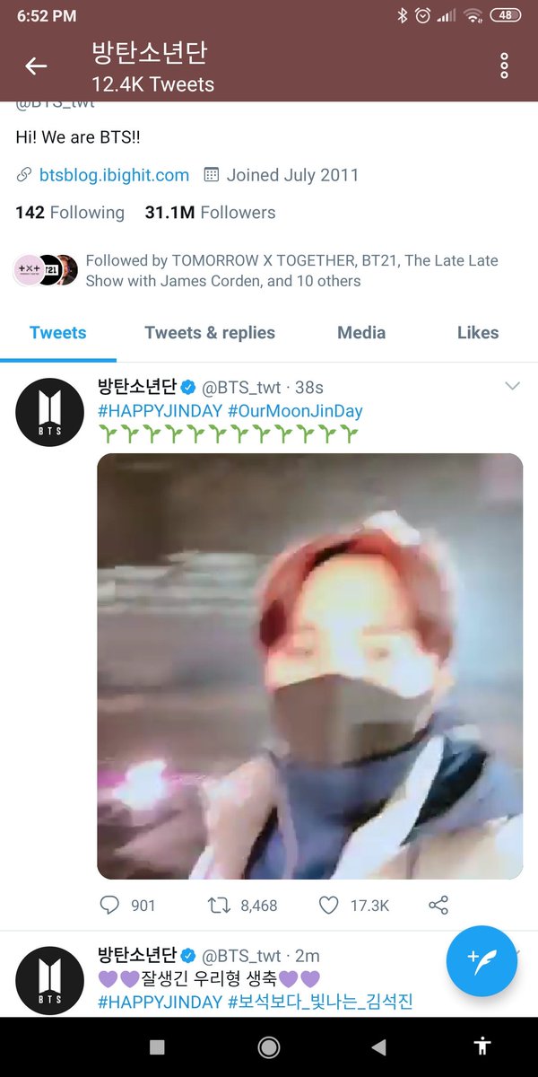 abrylle6's tweet photo. @BTS_twt finally!!! 38 sec 
#hbdJin https://t.co/Gzp8V01Q1J
