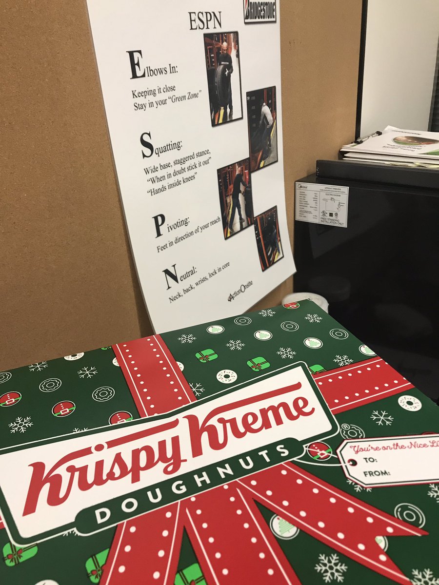 When completing a 4 week Back Safety Training for a client and referencing the lumbar disc as a jelly donut it only makes sense to bring some in for them to try. #protectYourDonuts #ProtectYourSpine