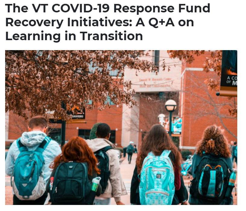 VermontCF's tweet photo. "We need to inspire hope about the range of promising #jobs that do exist and the affordability of the #education and #training that leads to them." Learn about our "Learning in Transition" Recovery Initiative in our latest Q+A: https://t.co/vRfZqpaPoy @McClureVtFdn #vteducation https://t.co/6EE9A19UUk