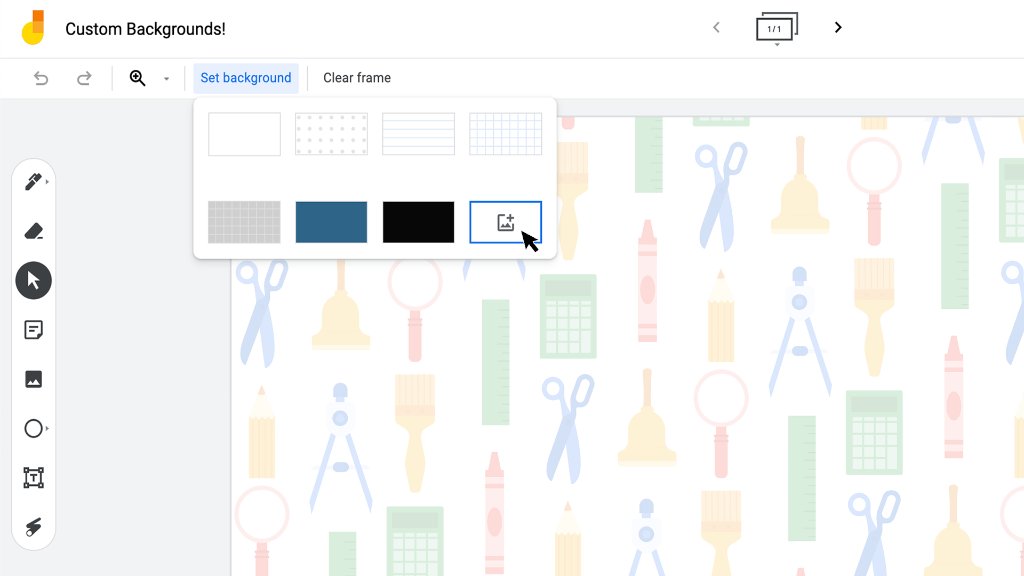 Exciting #Jamboard update 📣: in the coming days, you’ll be able to select a custom background in Jamboard! Share your ideas, templates, and lesson plans using custom backgrounds below ↓