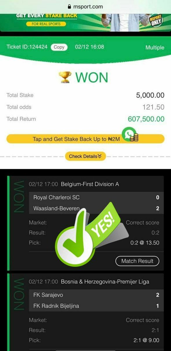 WisdomLegit's tweet image. This is a very sure game 
Dm privately for yours 
Stop thinking
Think wisely 
100 percent sure game