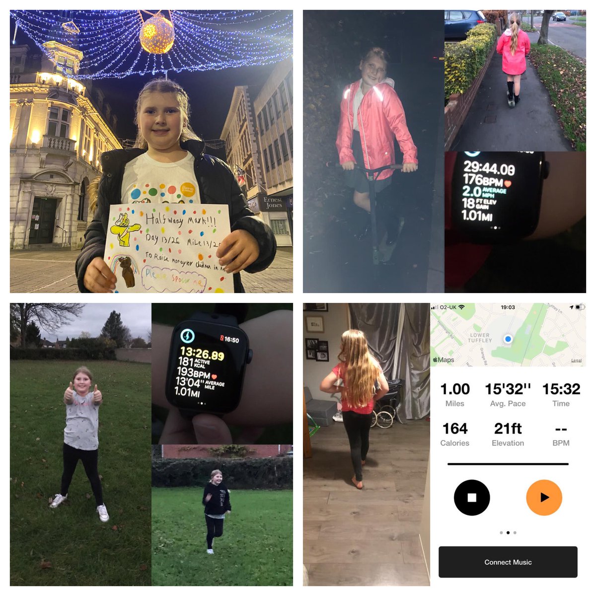 She’s nearly done it! A MARATHON OF MILES in 26 days, to raise money for <a href="/BBCCiN/">BBC Children in Need</a>. Florence’s aim was to raise £100, she has currently raised £365. She would love to get to £400 and it’s her final day tomorrow so if you can, please donate below!! <a href="/BBCGlos/">BBC Gloucestershire</a> 

justgiving.com/fundraising/fl…