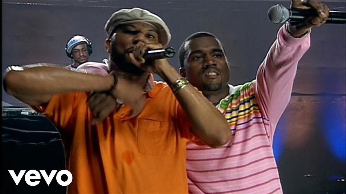 “The food (Live)” opens with comedian Dave Chappelle introducing Common and Kanye. They discuss problems in the hood, starting with Kanye saying he will do anything for his family. Then common talks about a variety of things ranging from police to cocaine.