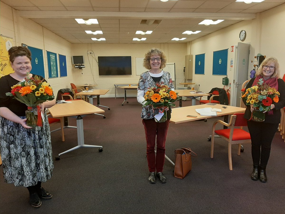 Anne Horgan Speech and Language Therapy Manager @HSELive Janet Dennehy @CorkCityCCC Margaret Curtin @uccnursmid  attending the last @youngknockABC Management Group of 2020. Thanking them and all the members for their partnership and support.