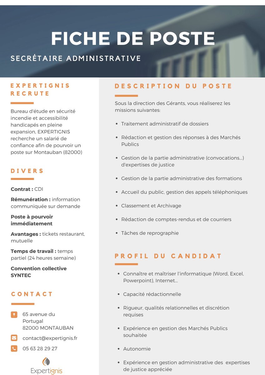 EXPERTIGNIS's tweet image. 🔸 📢 EXPERTIGNIS continue son développement et cherche son nouveau talent. A vos CV!