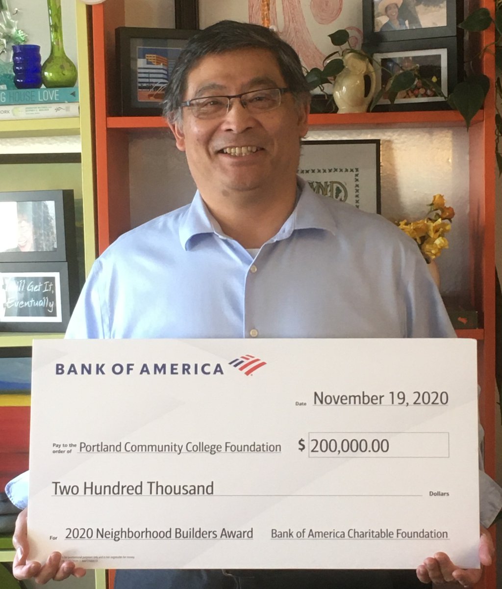 We are excited to be a 2020 @BankofAmerica #NeighborhoodBuilder, which includes a $200,000 grant to support @PortlandCC Willow Creek Opportunity Center, where students can find #upskill & #reskill courses & connect with employers. kgw.com/bankofamerica #BofAGrants @PrezMitsui