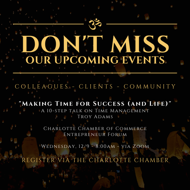 CarolinaDJPros's tweet image. ⛔ Stop what you're doing. You do NOT want to miss this event on Wed, 12/9.

Our own Troy Adams will be speaking with the Charlotte Chamber on a talk he does nationally. Do. Not. Miss. It's a life changer. 

#upcomingevents #throwitforward #charlotte #entrepreneur #timemanagment