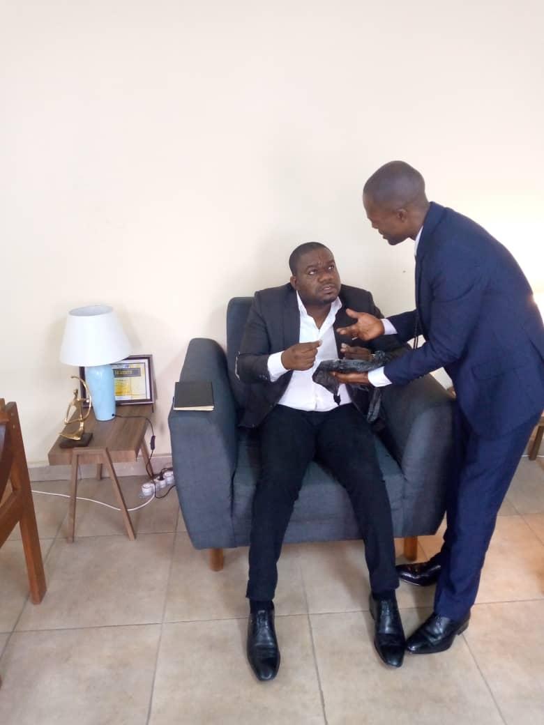 MakualaE's tweet photo. Ns avons reçu cet avant midi, Mr. Gabriel CEO de GEOCON et responsable de la FNJEC/Walikale. @FFnjec @FNJEC1 https://t.co/A2bRoIlX6K