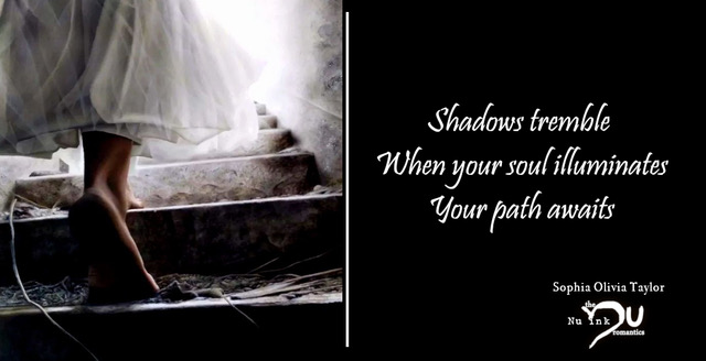 theNuRomantics's tweet image. Shadows tremble
When your soul illuminates
Your path awaits

by: Sophia Olivia Taylor

#NRRTG #haiku #poetry