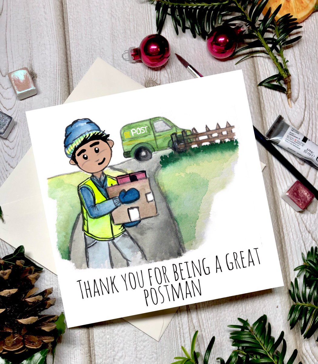 Thank your wonderful postman or woman this Christmas with one of our custom cards! 

etsy.me/2IP4xWF
