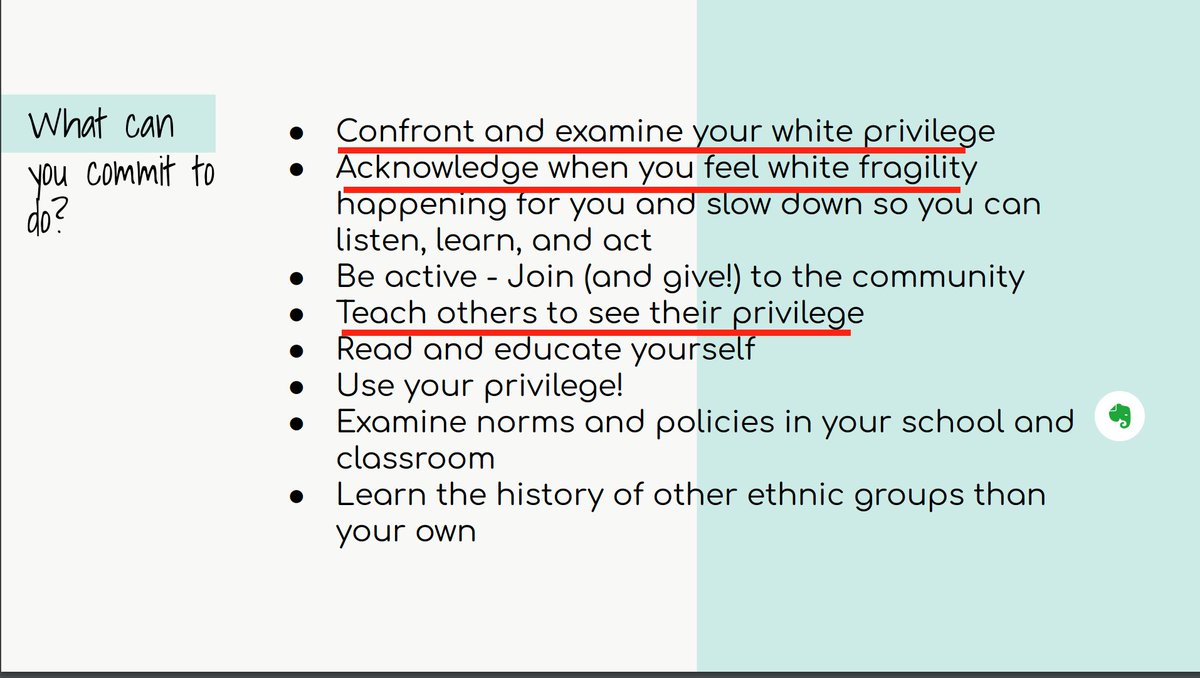 Finally, teachers are told they must become "antiracist" activists. They must "confront and examine [their] white privilege," "acknowledge when [they] feel white fragility," and "teach others to see their privilege." They must turn their schools into activist organizations.