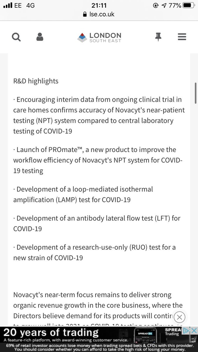  good watch about pool testing & travel, you may just want to jump to 24mins & have a little look at those lovely mygo machines. Owned and manufactured by  #ncyt  #novacyt  $alnov who increase manufacturing 5 fold did you know they can do lamp testing