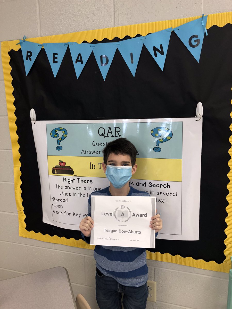 Congratulations to Teagan and Brody for leveling up on reading plus! <a href="/TBirdTalk/">TBirdTalk</a> hybrid, virtual, or in class we keep learning! #1TeamCRE