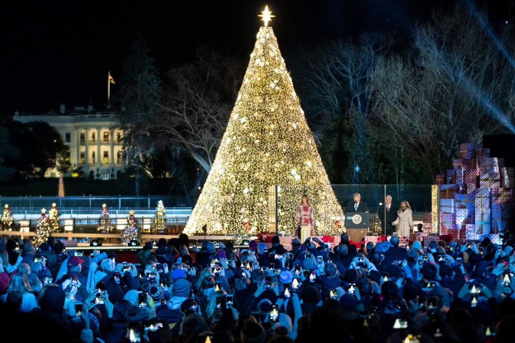 Tonight is the 98th lighting of the National Christmas Tree!Starting tonight at 5 p.m. ET, Americans will be able to watch the ceremony from the comfort of their homes.LEARN MORE:  http://whitehouse.gov/adventcalendar&nbsp;