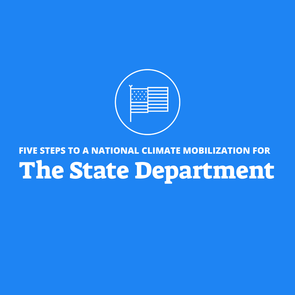 [State Department] Climate change is a foreign policy issue and a national security issue. To defeat the climate crisis, every agency in the federal government must do its part—and the State Department will play a crucial role  #FiveToMobilize  http://bit.ly/3730j5z&nbsp;