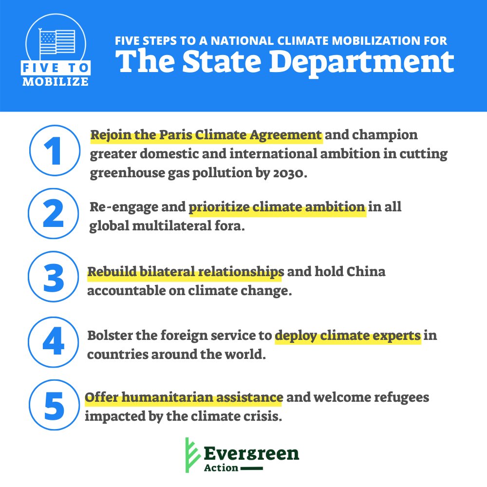 [State Department] Climate change is a foreign policy issue and a national security issue. To defeat the climate crisis, every agency in the federal government must do its part—and the State Department will play a crucial role  #FiveToMobilize  http://bit.ly/3730j5z&nbsp;