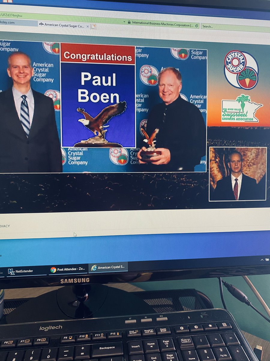 CrystalCoLisaB's tweet photo. Congrats to @CrystalSugarCo President’s Award winner from our #Drayton plant, Paul Boen. #CrystalStrong #BeetMeeting2020 https://t.co/9oHBFtTOJm