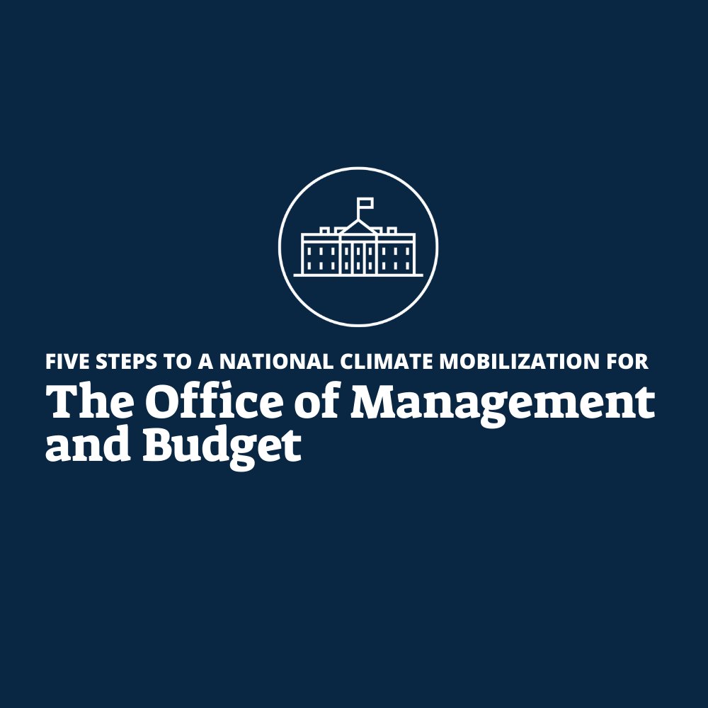 [Office of Management and Budget] The OMB is one of the most impactful tools in the federal government’s arsenal to decarbonize our economy, jumpstart job-creating investment, and achieve affirmative environmental justice  #FivetoMobilize