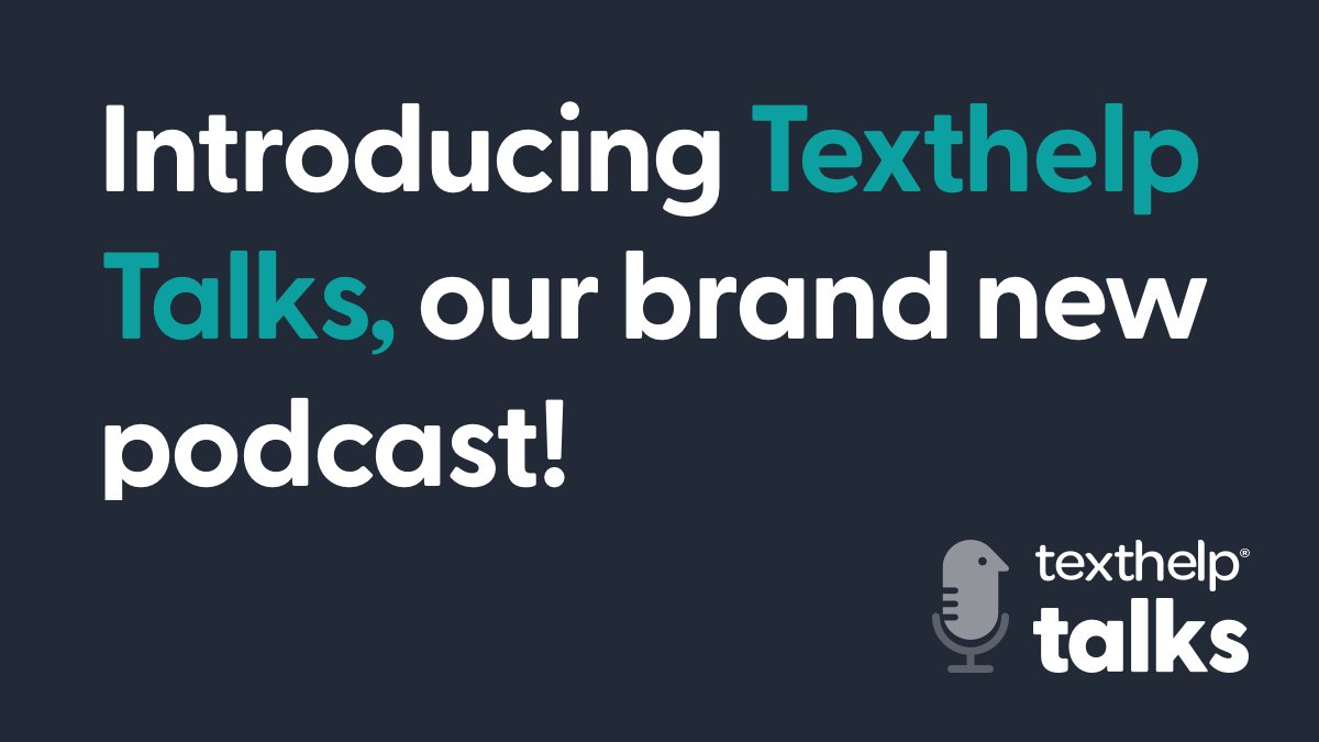 jodi_burr's tweet photo. Today's the day! You can now find new episodes of the Texthelp Talks podcast over on our blog. Be sure to subscribe via your preferred streaming service, or subscribe to our blog to get all-new episodes straight to your inbox! https://t.co/06dc6WTkCd https://t.co/OYTtUfuq4n