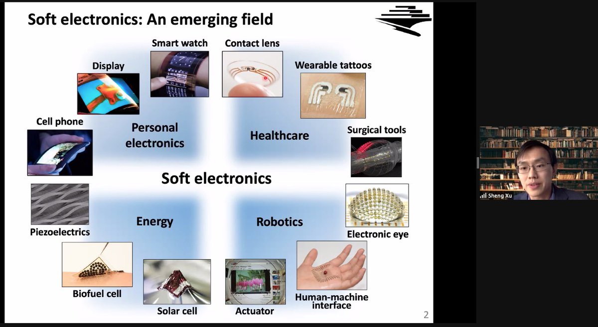 steven_c_george's tweet image. Terrific to welcome Professor Sheng Xu to our @UCDavisBME seminar series this morning.  Dr. Xu is a young star in the field of soft electronics.  Inspiring talk for sure. #soft_electronics