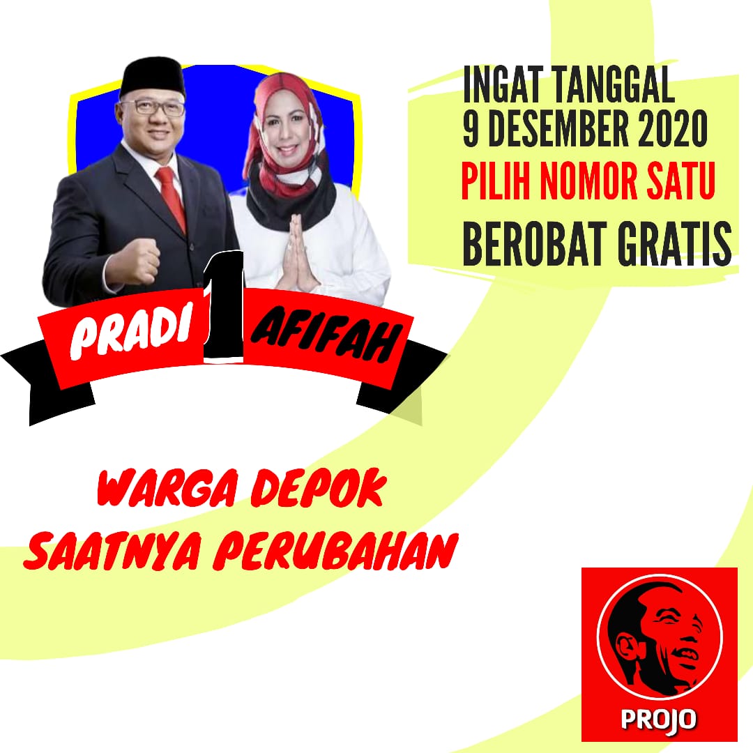 sempipel's tweet photo. Brobat gratis akan diwujudkan Pradi - Afifah untuk seluruh masyarakat Kota Depok.
"Pradi - Afifah Membangun Depok"
#Projo
#depok
#gerakanperubahan
#benahidepok
#pradiafifah
@paltiwest3
@pradi_afifah
@azisDadun https://t.co/FIOT37ODCp