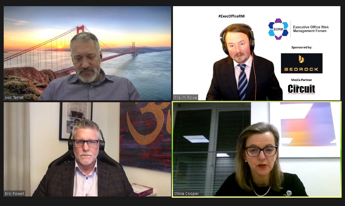 CtgIntelligence's tweet photo. What a great start to the Executive Office Risk Management Forum taking place right now at https://t.co/SrkPOtKEWW #execofficeRM Thank you to many many speakers including @ivortweet, @bedrockspecial1, @femalebodyguard, @ocrossborder! #ctgintelligence https://t.co/CocVeBaV9y
