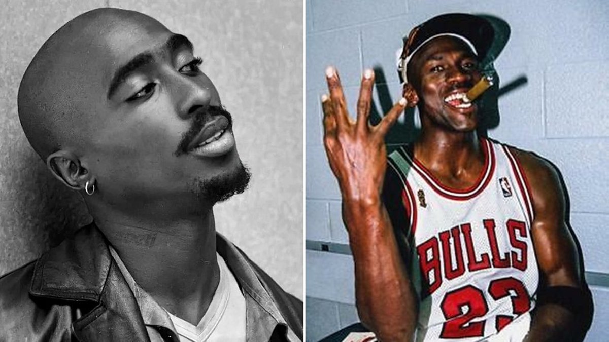 Tupac Shakur & Michael Jordan:GOATS, Its quite possible that nobody will ever do it at their level again, with MJ’s 6 rings dominating the 90s being equivalent of 4 outstanding 2pac albums. Both had total confidence in their craft.