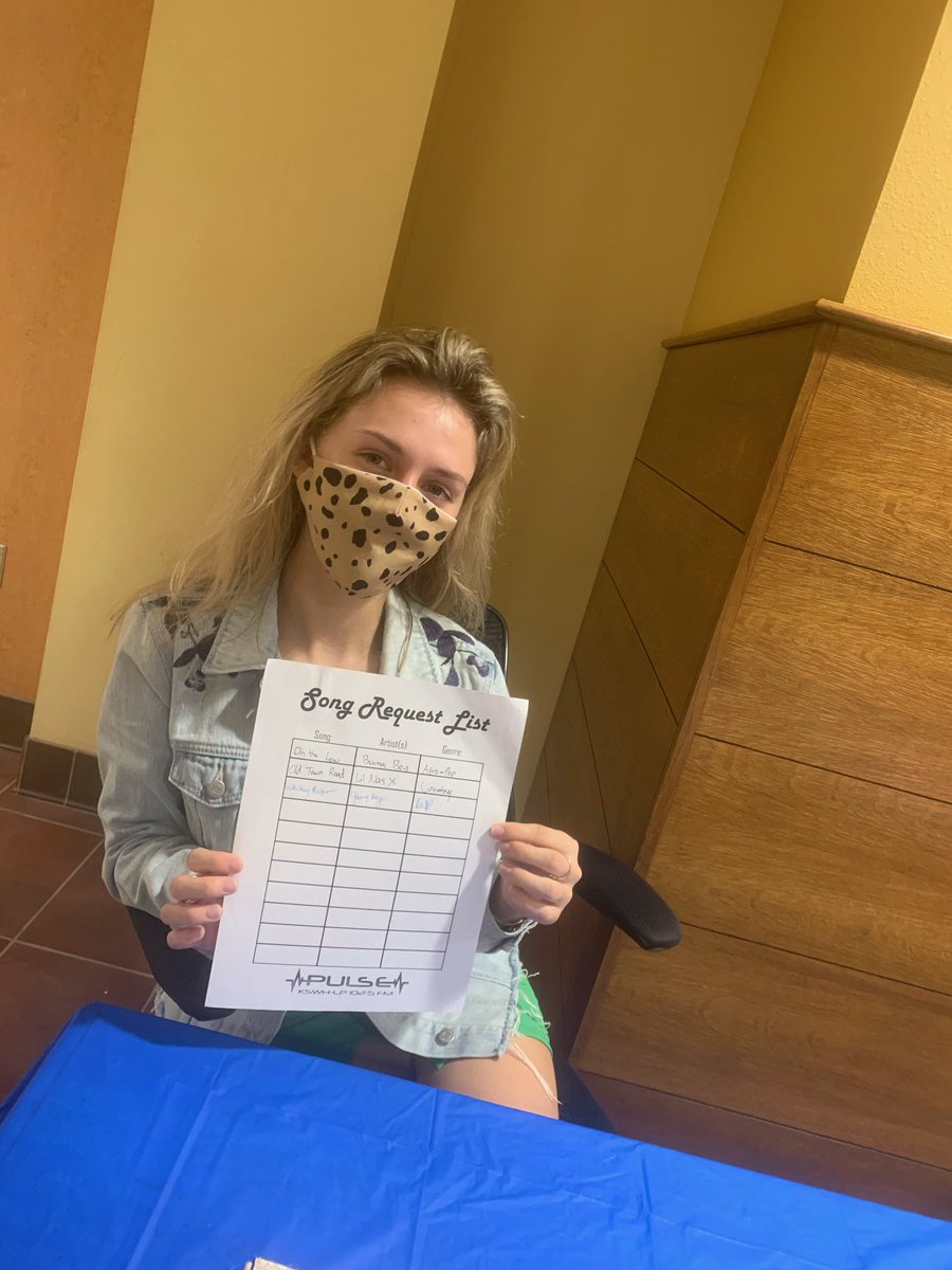 reddiemedia's tweet photo. KSWH wants your song requests, you can put them on this paper outside of the radio station or go to https://t.co/UdtKKJPSfH to submit. https://t.co/csZWOafM4B