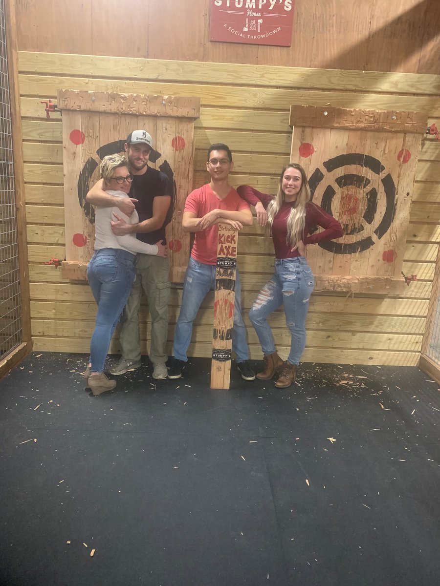 stumpyserie's tweet photo. Who needs some hatchet therapy? We can see the weekend from here!!
#hatchettherapy #axethrowing #socialthrowdown https://t.co/y2r8NpyTOD