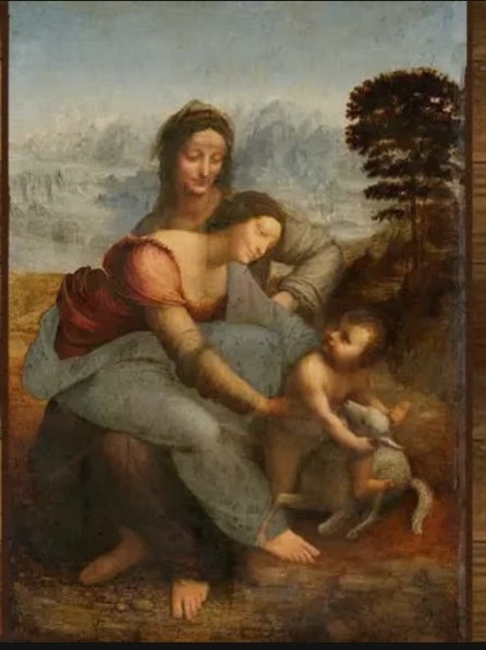 12/are not over yet. The child holds a lamb. This symbolizes the innocence, the victimhood and the helplessness. However the lamb is also a symbol frequently used in association with Christ in classical Western paintings. In Rachael's paintings we see baby boy Jesus Christ