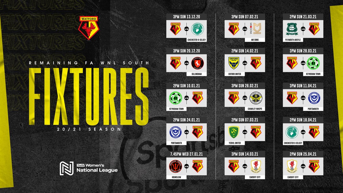 🙌 𝗕𝗔𝗖𝗞 𝗜𝗡 𝗔𝗖𝗧𝗜𝗢𝗡 🙌 

Our updated fixtures for the rest of the season 👇