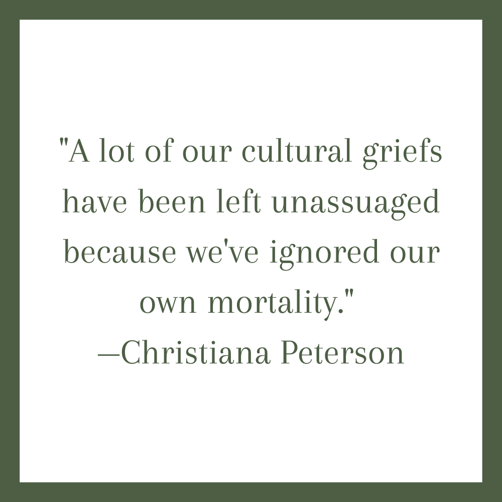 This week on the podcast, Christiana Peterson and I discuss the link between mysticism and mortality, the writer’s role in engaging with mortality as an antidote for self-absorption, and death as a teacher of compassion. thehabit.co/s2-ep48-christ… #thehabitpodcast