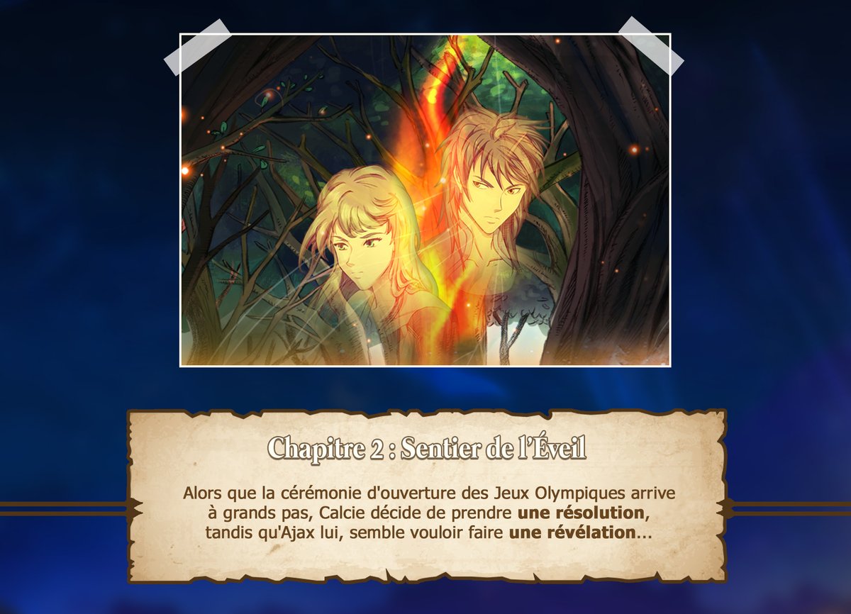 [TEASER 🔥] On arrive finalement au dernier teaser avant la sortie du Jeu ! Découvrez dans quelques jours le chapitre 2 d'Odyssian Blaze, "Sentier de l'Éveil", où résolutions et révélations précipiteront le destin de nos Héros !

#visualnovel #vndev #mythology
