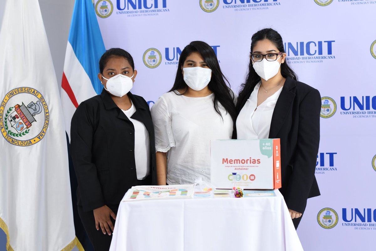 UNICIT's tweet photo. Estudiantes de la Facultad de Ingenierías y Arquitectura, realizaron su Defensa Monográfica para optar al título de Licenciatura en Diseño Gráfico, con el proyecto  “Diseño de juego de mesa dirigido a personas que viven con #Alzheimer”
 #UNICIT #TuUniversidadPorExcelencia https://t.co/Te2XwG8Rsc