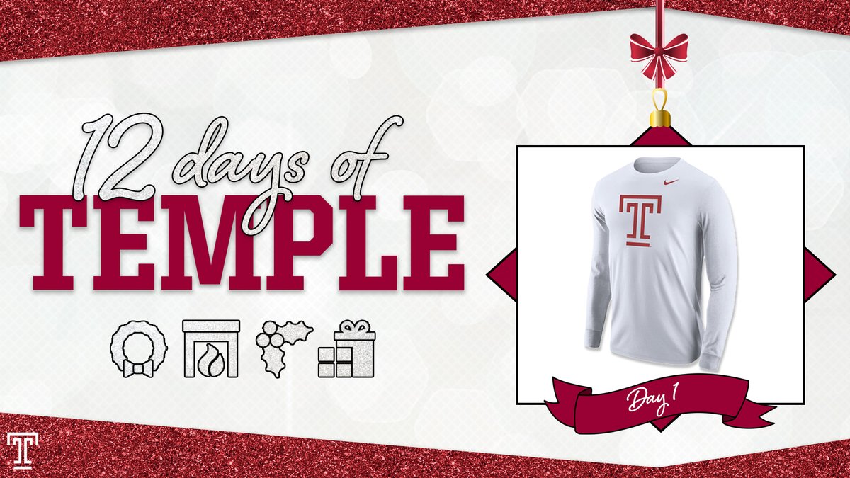 TempleOwls's tweet photo. Kicking off #12daysofTemple is 25% off Nike, Champion, and UA products at the bookstore! Stock up on some great Temple items before the deal ends tomorrow. 

🎁 » https://t.co/PmcQXEzbJ1 https://t.co/VY5rjAwhNd