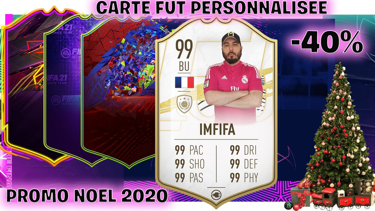 LmBreakSports's tweet photo. J-22 AVANT NOEL 🎄🎅
TOUS VOS CARTES #FUT21 personnalisées sont à -40%
CODE " ADVENT2 " + 10 euro supplémentaire de réduction !
Rdv ici https://t.co/gluoDJPfBc pour en Profiter !!!
#FIFA21 #FUTChampions #FUT21 #CARDSPLUG #GFX #EASPORTSFIFA #Noel #cadeaux https://t.co/zCuolz7pVU
