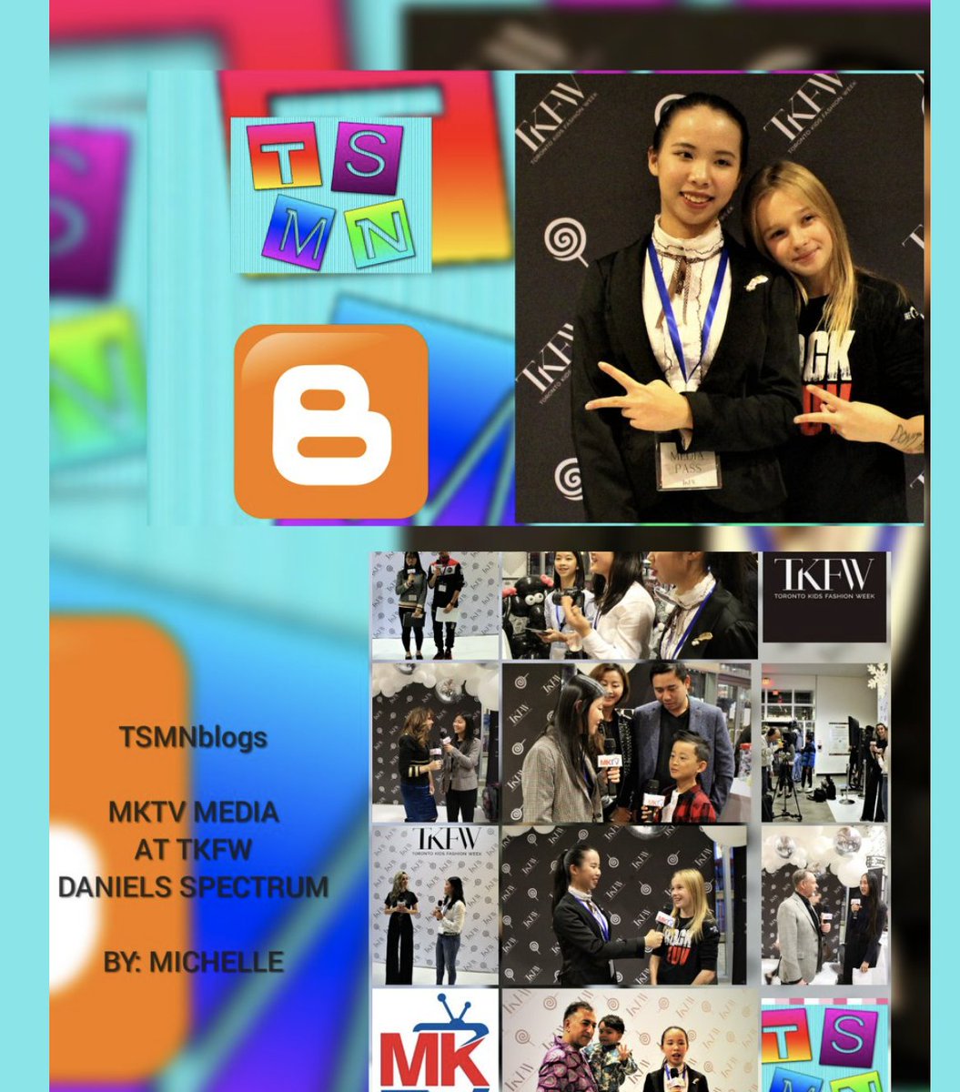 TSMN_studios's tweet photo. #TBT 2 @MKTVMedia down at #TKFW we all miss our #onsite reporting! Thank you Michelle - and the MKTV Media team for your great work at the recent Toronto Kids Fashion Week event! #Storiesbyandaboutstudents https://t.co/Yjbdpz7YYx