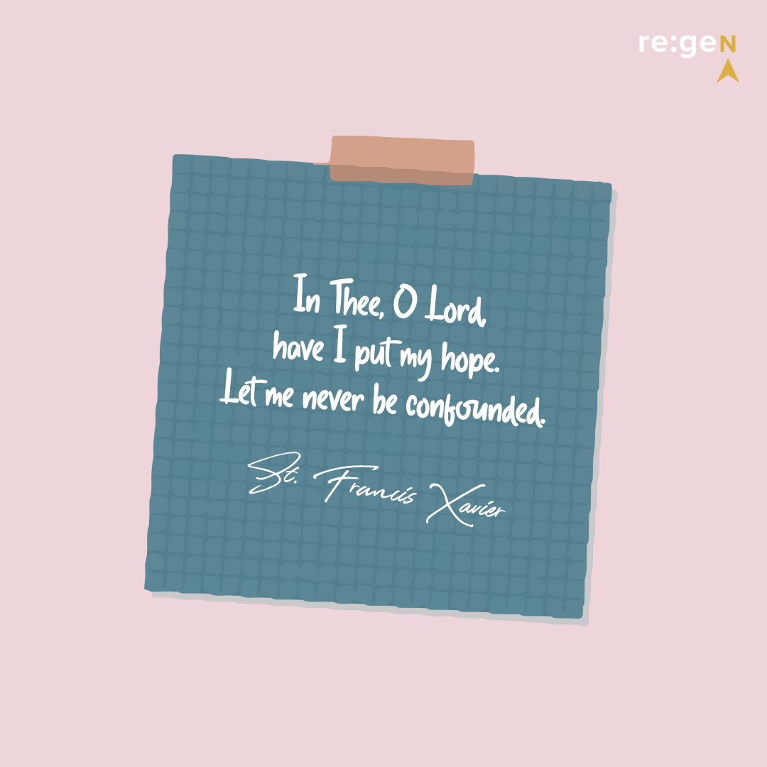 OCYmissionaries's tweet photo. A sticky note from our dear friend St. Francis Xavier- patron saint of missionaries on his feast day. May we be reminded to wait and hope in the Lord especially during this season of Advent. 💜
#saintquote #CatholicTO #archTO #feastday #Catholicsaint #Catholicmission #advent https://t.co/qwViB1Sh4l