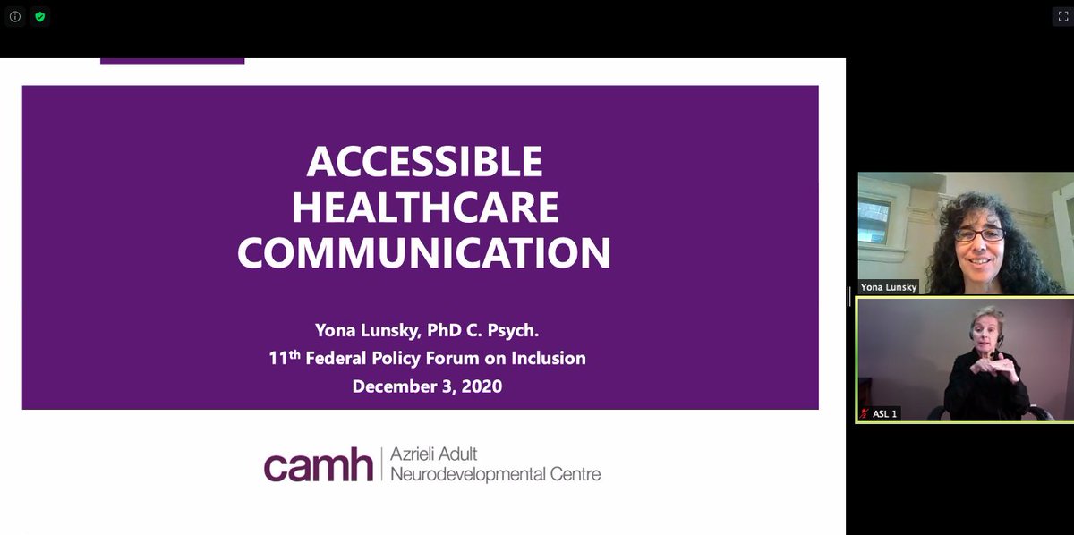 HCARDD's tweet photo. H-CARDD and @CAMHnews Azrieli Adult Neurodevelopmental Centre director, @YonaLunsky shares the 5 W's of accessible health care info during COVID-19: "Why does accessible information matter? It matters for many reasons. It matters because it says YOU matter." #COVIDDisability https://t.co/IbRVlX3erS